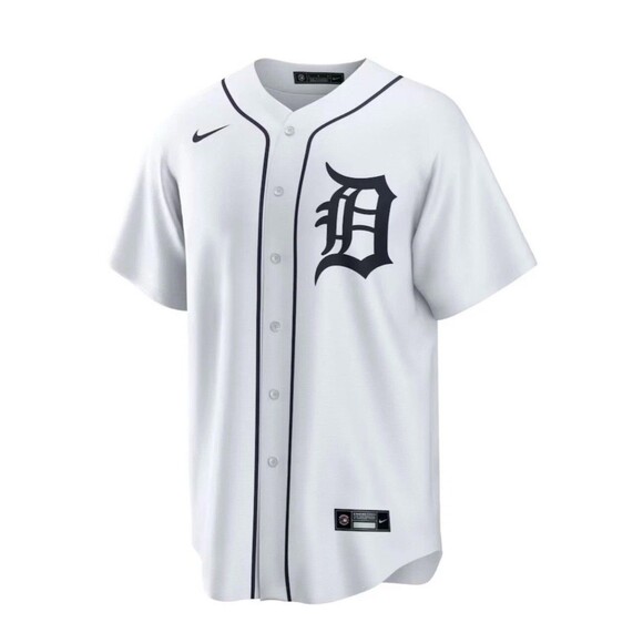 Nike Detroit Tigers Home White Baseball Jersey  Men's NWT Sizes Medium-3XL - Picture 2 of 9